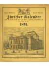 David Bürkli's Züricher Kalender auf das Jahr 1891