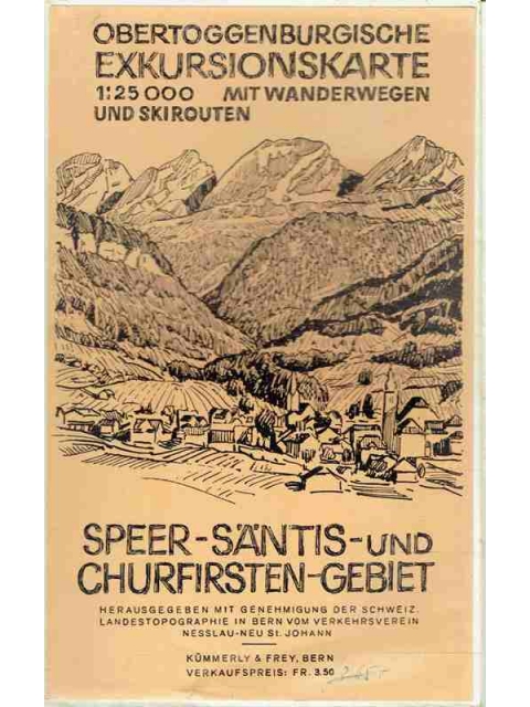 Obertoggenburgische Exkursionskarte 1 : 25'000