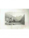 Druckgraphik: - Viége or Visp with Monté Rosa