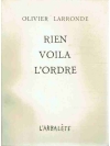 Rien voila l'ordre