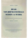 Hugo von Hofmannsthals Wesen und Werk