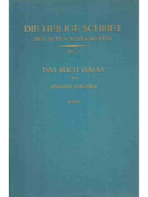 Das Buch Isaias II – Johann Fischer
