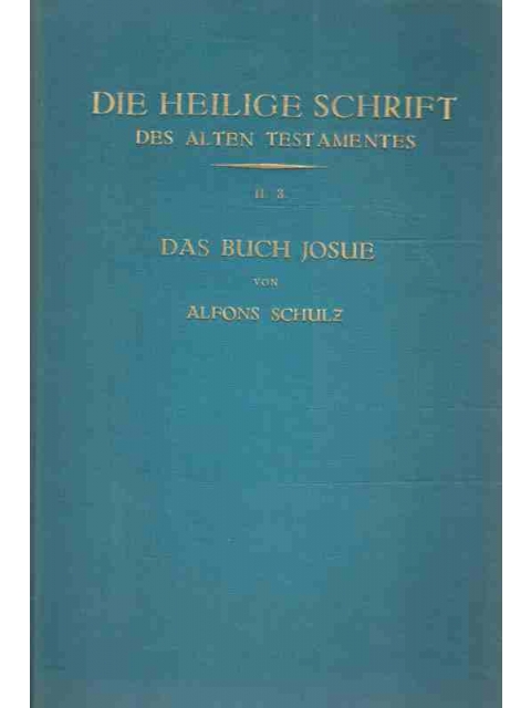 Das Buch Josue – Alfons Schulz
