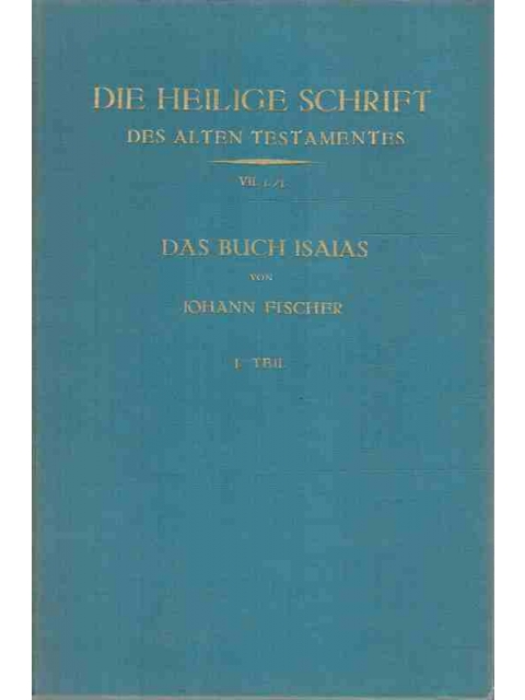 Das Buch Isaias I – Johann Fischer