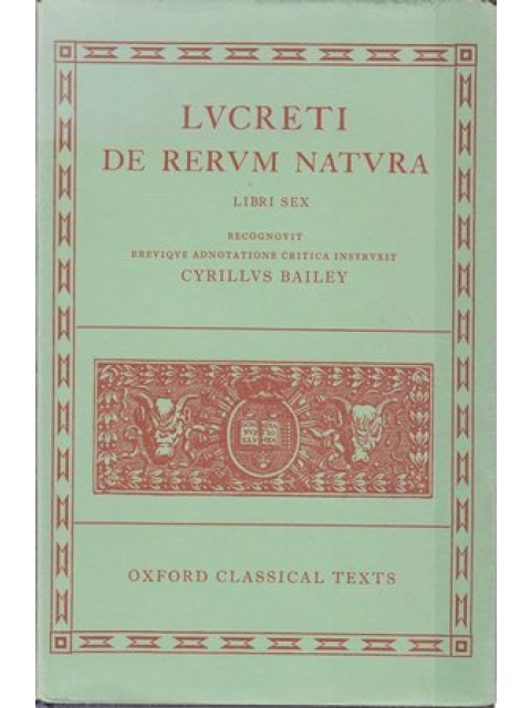 Lucreti De rerum natura – Cyril Bailey (Hrsg.)
