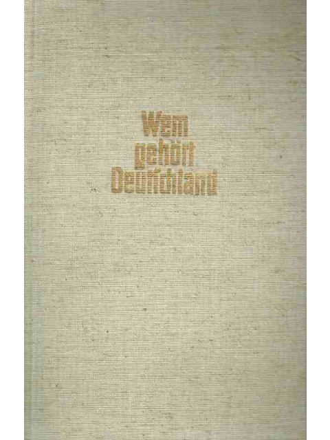 Wem gehört Deutschland – Kurt Pritzkoleit