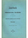 Jahrbuch für Schweizerische Geschichte 41. Band