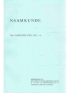 Naamkunde
