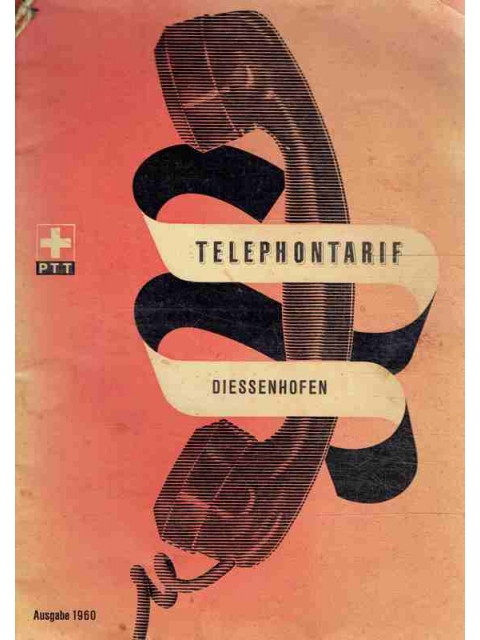 Telephontarif Diessenhofen Ausgabe 1960