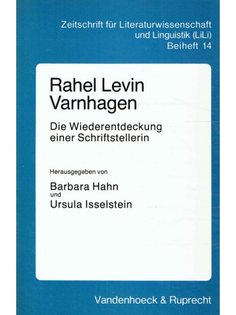 Rahel Levin Varnhagen – Barbara Hahn, Ursula Isselstein (Hrsg.)