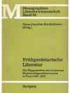 Frühproletarische Literatur