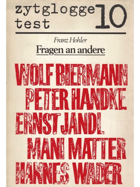 Fragen an andere – Franz Hohler