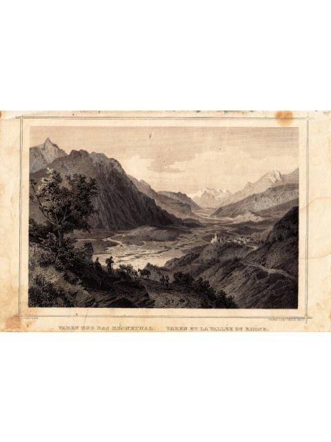 Varen und das Rhonethal – L. Rohbock del., G. Kunkel sculp.