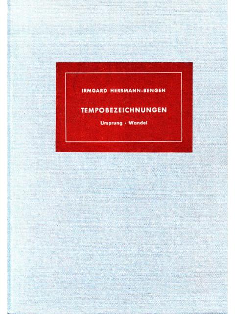 Tempobezeichnungen – Irmgard Herrmann-Bengen