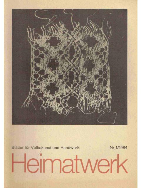 Heimatwerk Nr.1/1984 – Redaktion Martin Stüssi